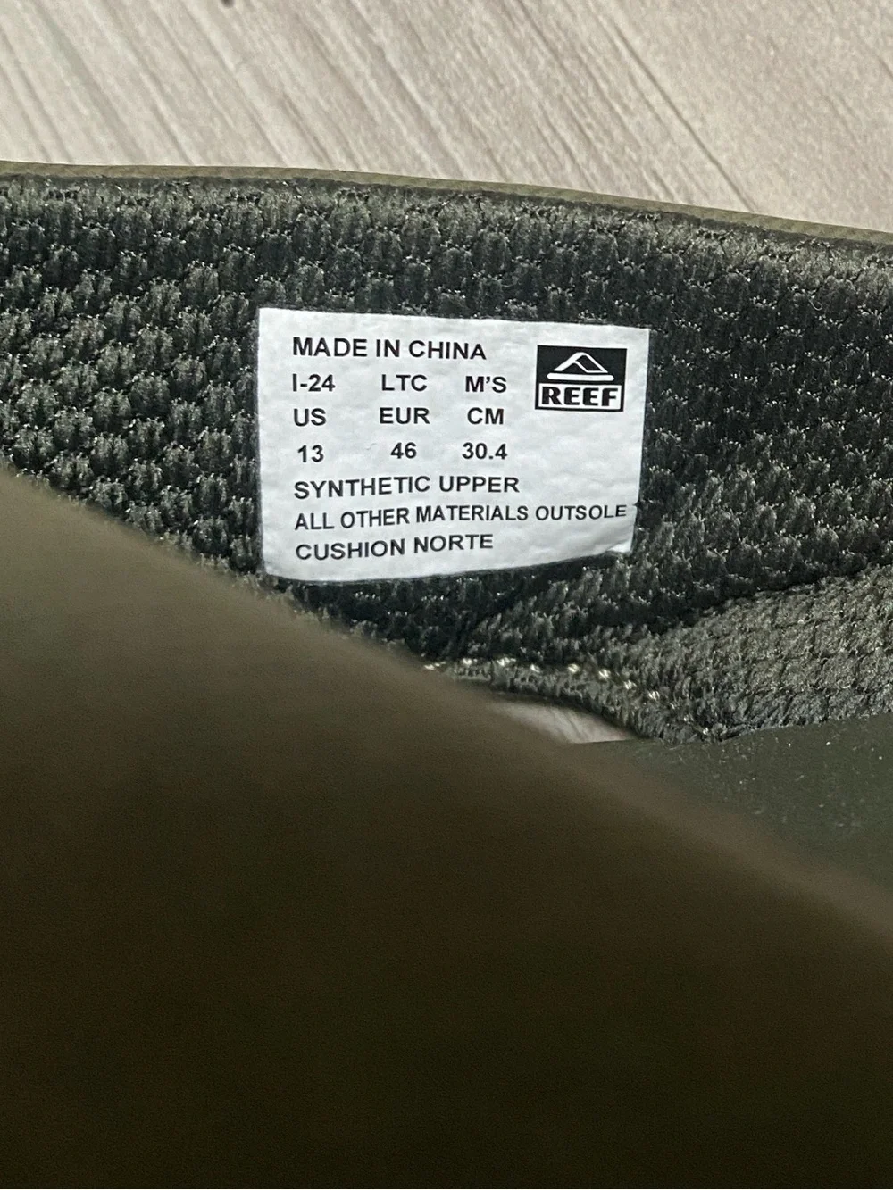 Reef Men's Cushion Norte Olive Green Strap Flip Flop